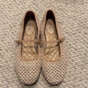 Birdies Women's Tan Woven Flats